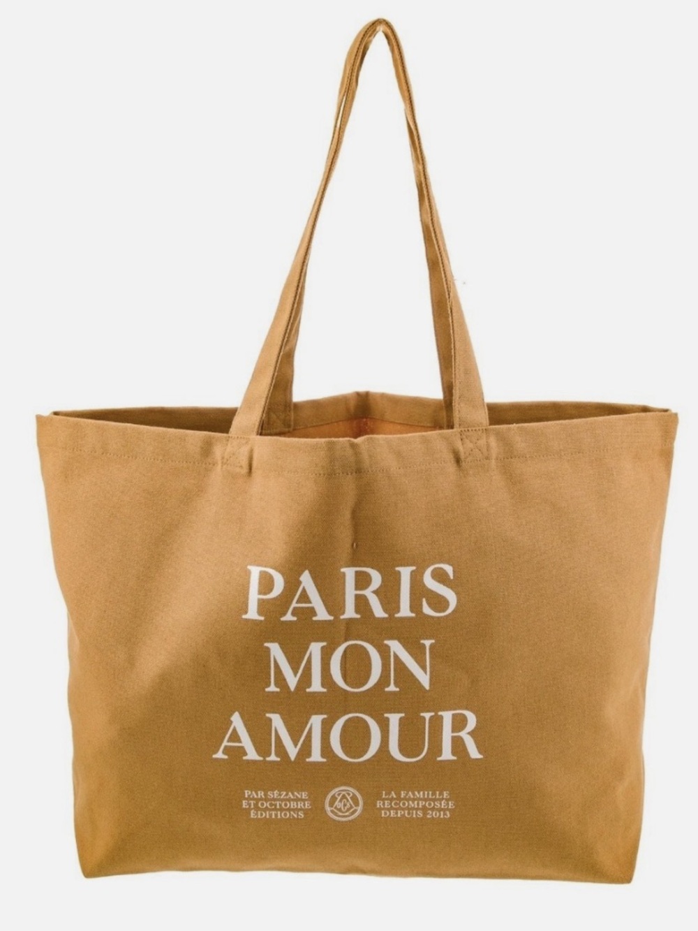 NEW Sezane Paris Mon Amour Canvas Tote